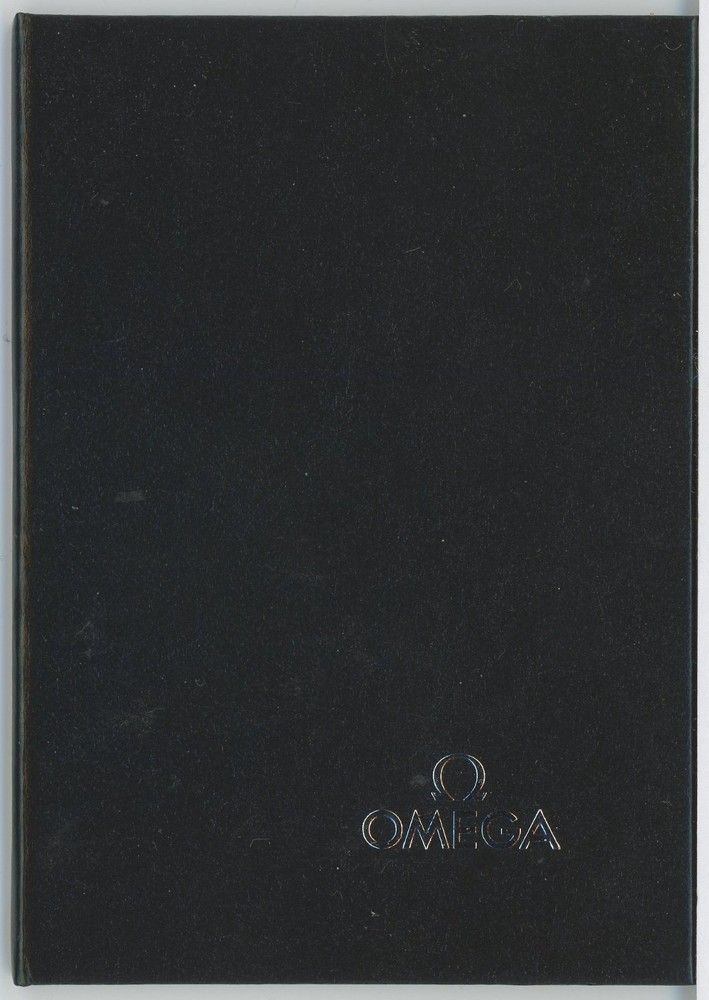 Omega Certificate of Authenticity Open Blank