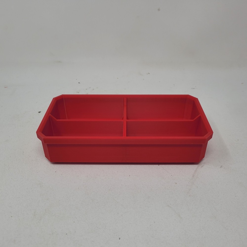 Fit Milwaukee Packout Low Profile Storage Tray with 4 Sections Red 1 Organizer