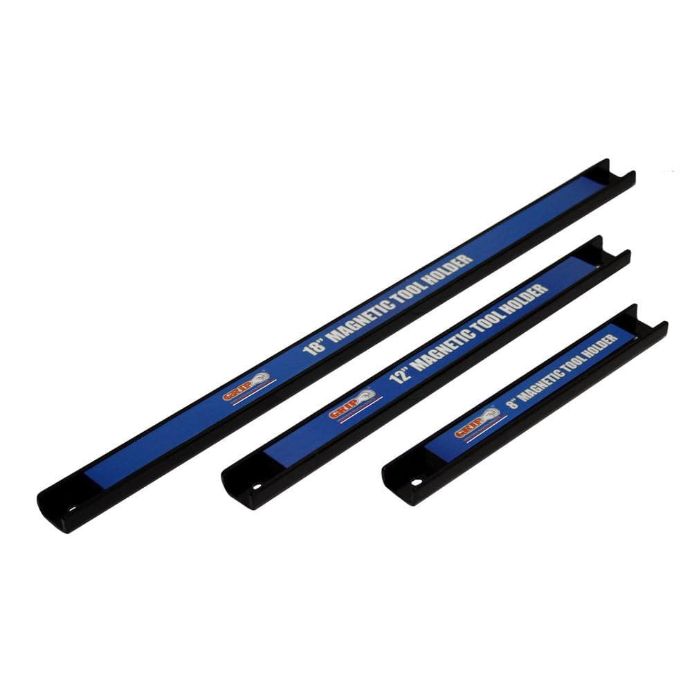 3-Piece Grip Magnetic Tool Holder Set Storage Organizer Install Hardware Include