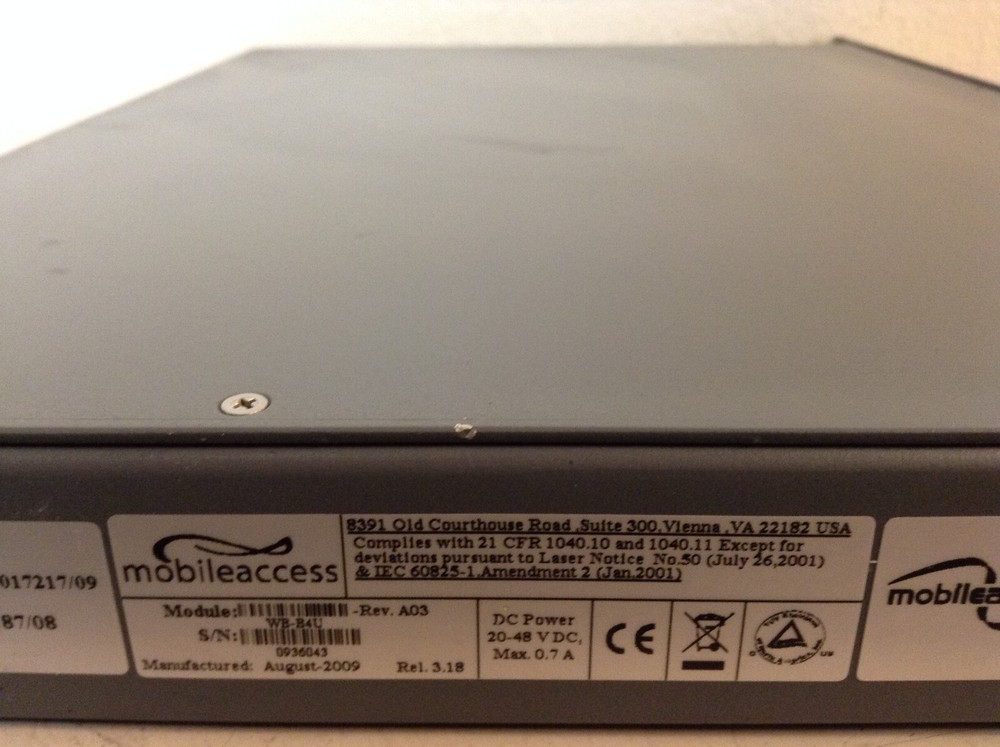Mobileaccess Base Unit - 4Links Hub WB-B4U Rev A03