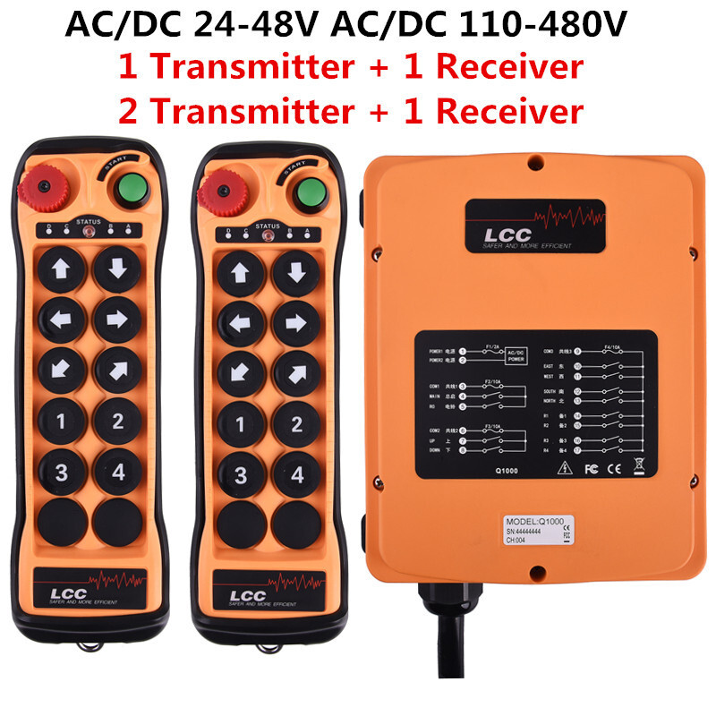 Hydraulic Crane 10 Buttons Industrial Wireless Remote Control Lifting Switch