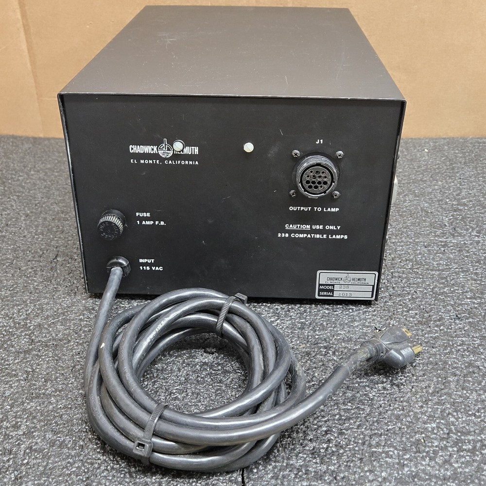 Chadwick Helmuth Strobex Model 278 Xenon Arc Strobe/Flash Lamp & 238 Controller