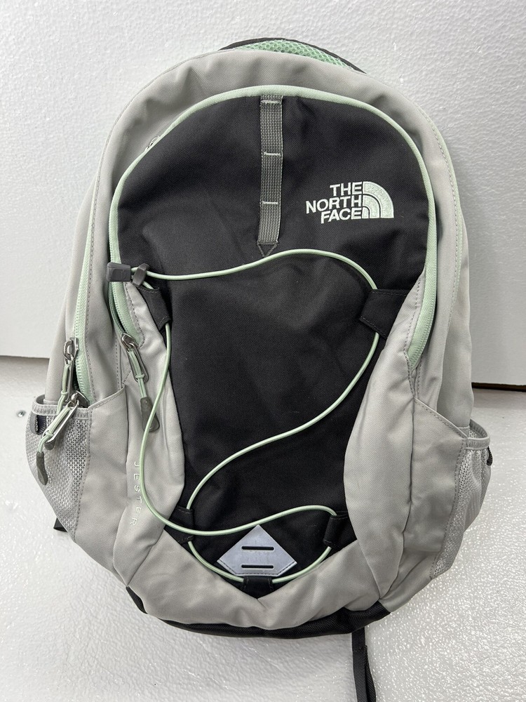 The North Face Jester Backpack-Light Gray - Dark Gray -Mint