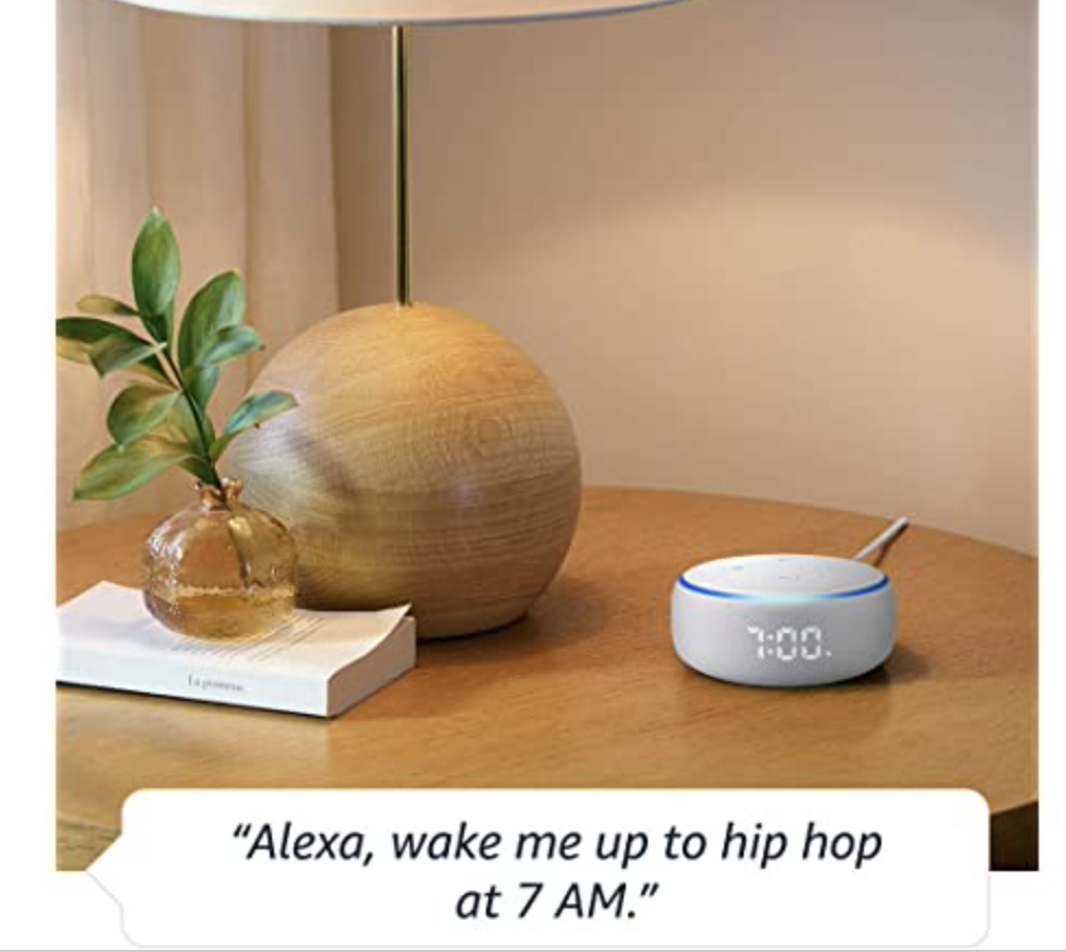 NEW Amazon Echo Dot (3rd Gen) - Smart Speaker with Clock and Alexa - White