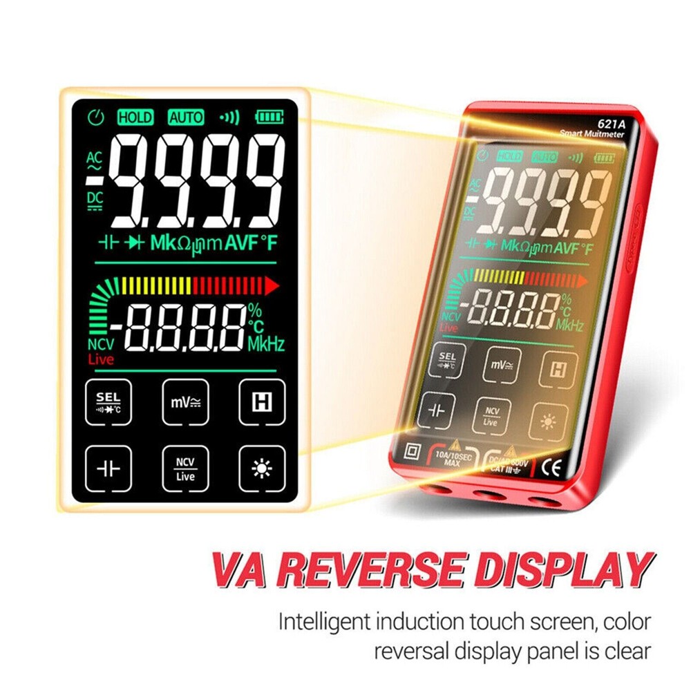 DC/AC 10A Smart Digital Multimeter Multi-meter Tester Touch Screen Rechargeable