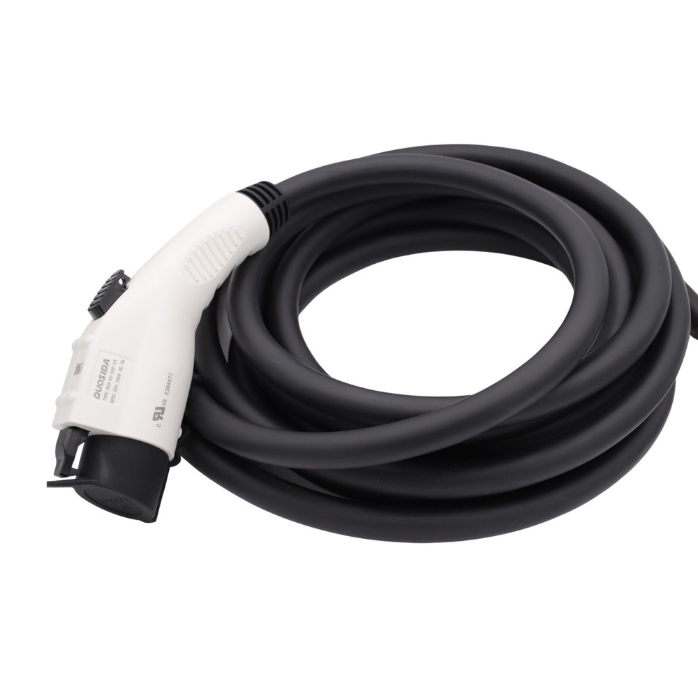 J1772 50A EV Plug Type 1 Connector Replacement Plug Charging Nozzle 25FT Cable