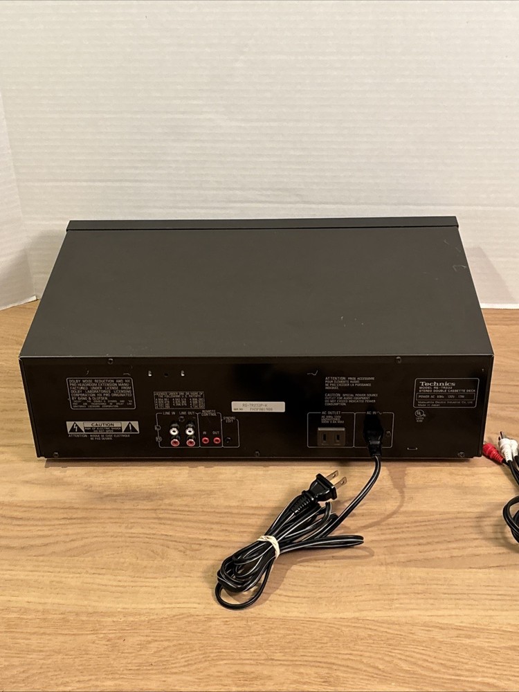Technics RS-TR232 Dual Tape Deck - Tested - WORKS