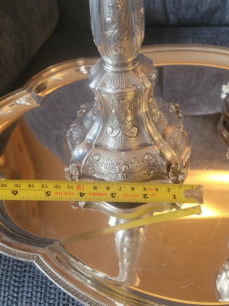 Matched Pair of Hazorfim Sterling Silver Candlesticks