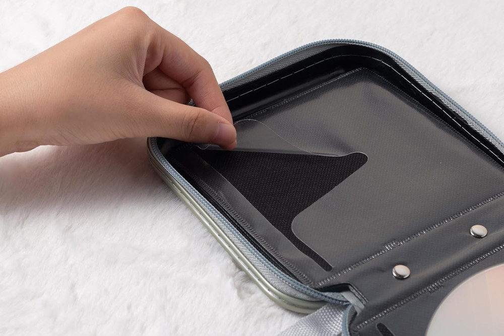 Sturdy CD Case, Hard Plastic CD Holder within Compact 32 CD Sleeves, 32 DVD S...