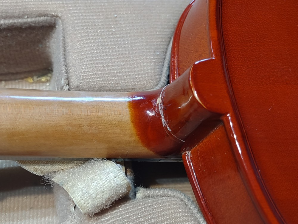 🎻 4/4 Solid Wood Beginner Violin Outfit – Spruce Top & Maple Back, Case 2 Bows