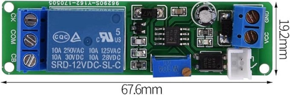 Time Delay Relay, DC 12V Timer Module Adjustable Timer Delay Turn Off Module Tim