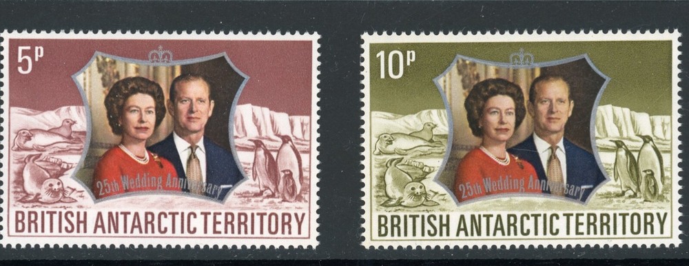 British Antarctic Territory 43-44 MH 1972