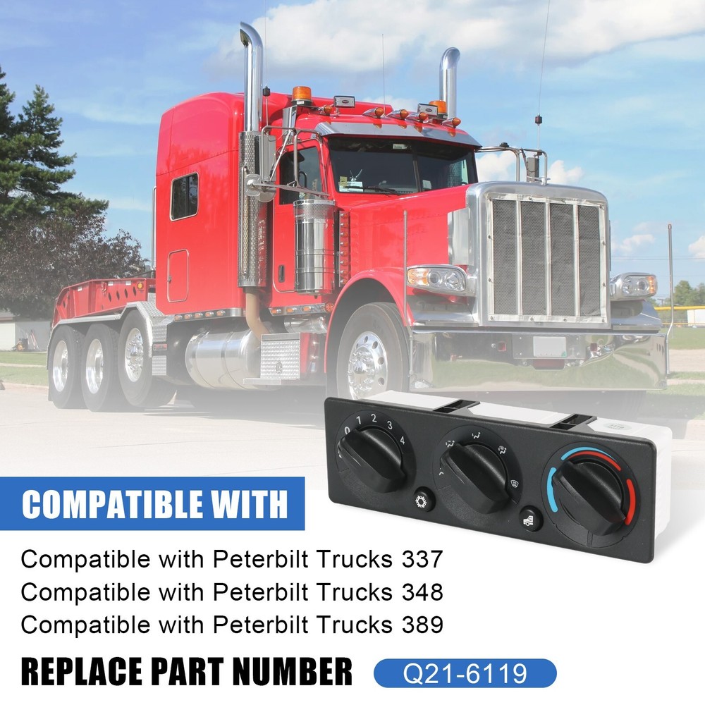 A/C Climate Control Module Panel Q21-6119 For Peterbilt Truck Part NEW