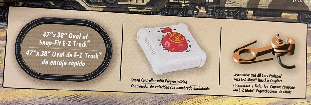 BACHMANN HO #00654 - Desert Forces - Military Train Set