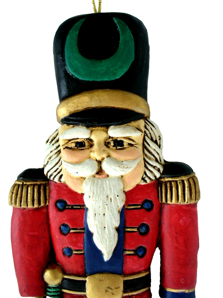 CLAY~Hand Crafted~NUTCRACKER~Christmas~WALL PLAQUE~Hand Painted~12" x 4"~EUC