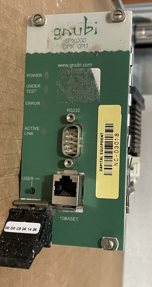 Gnubi EPX000 CPU Controller Module For EPX16 EPX Test System