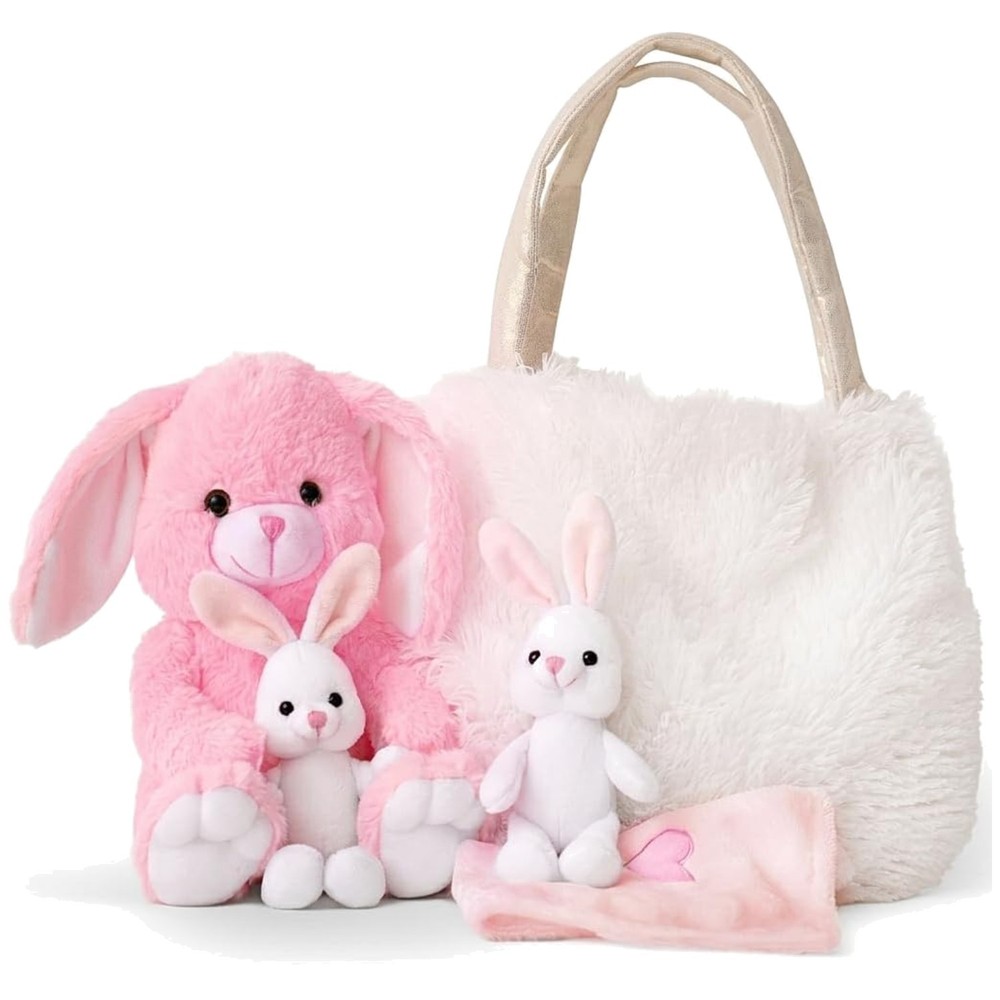Large Bunny Toy Set for Imaginative Play