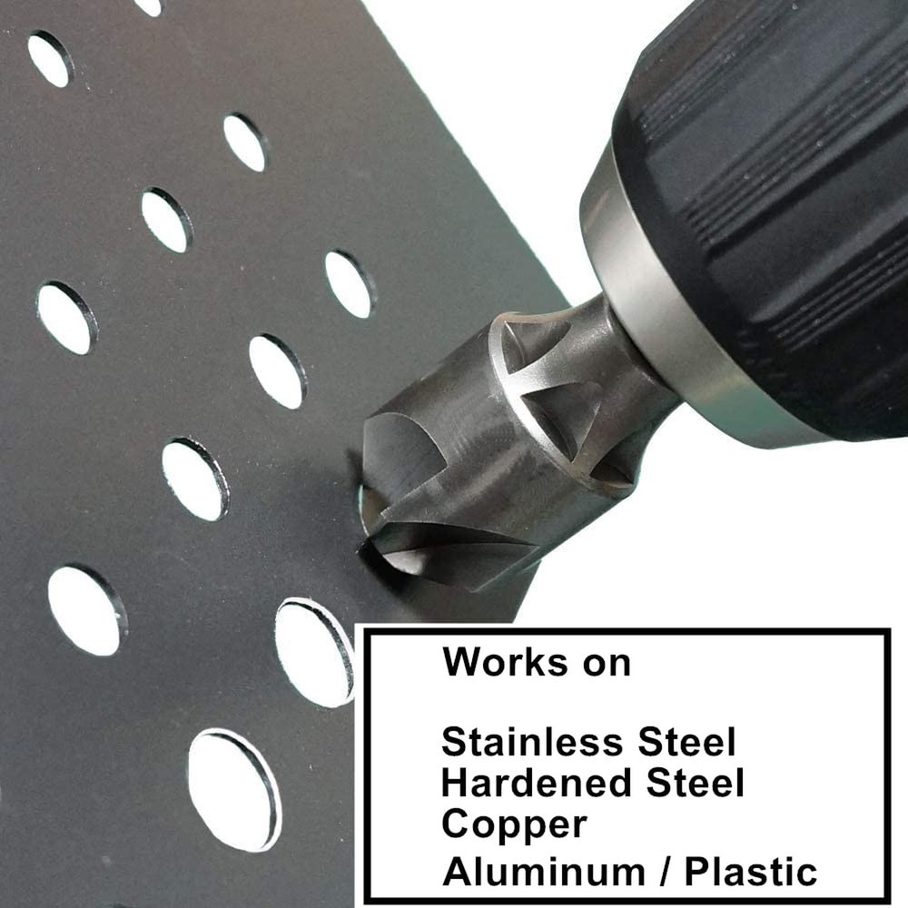 CONQUER Tools 2PCS Deburring Chamfer Tool Set, Deburring External Drill Bit, ...