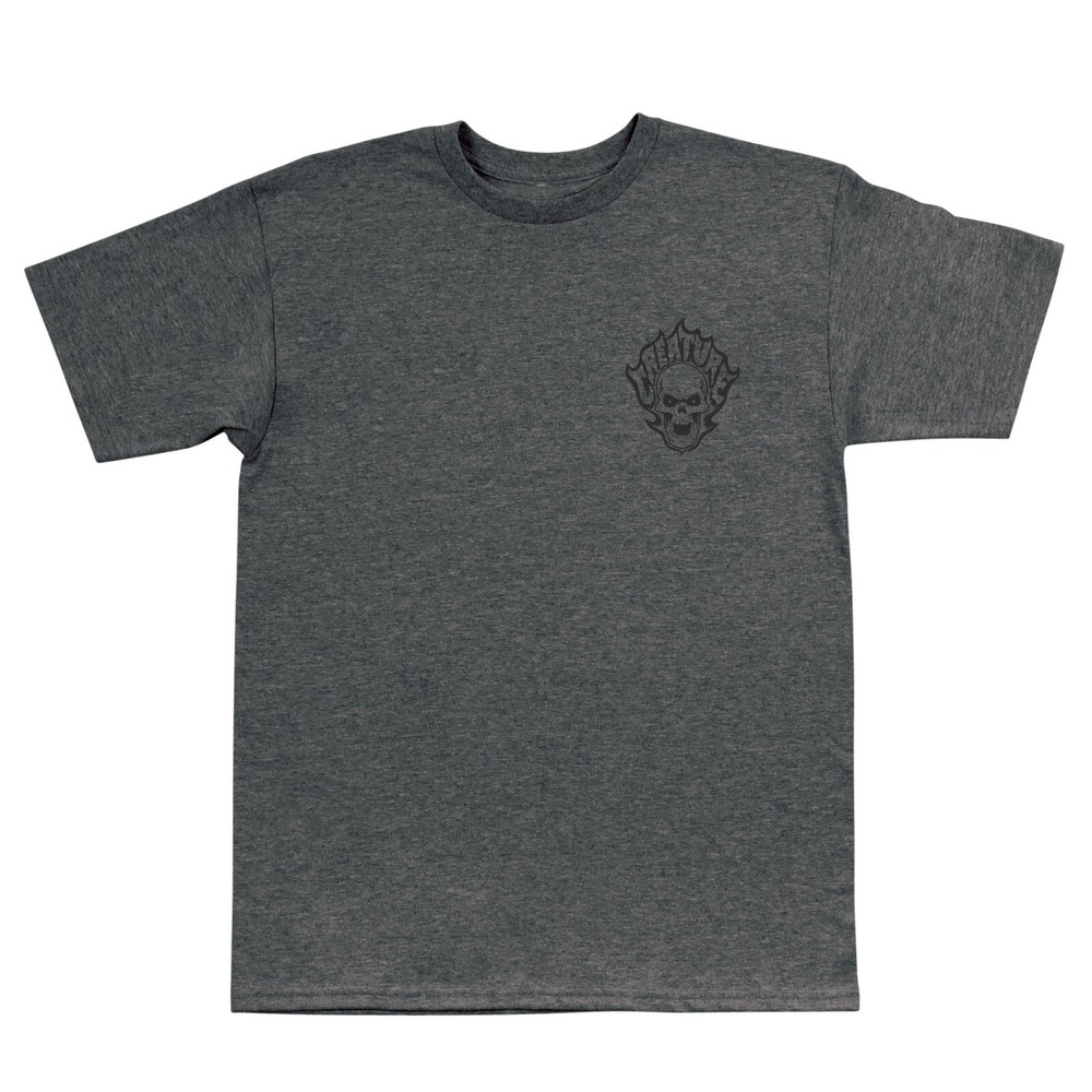 Creature Skateboards Bonehead Flame T-Shirt Dark Heather