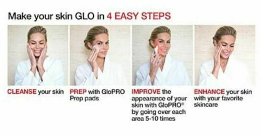 Beauty Bioscience White GloPRO Tool & Rose Case Pack-n-Glo w Face MicroTip