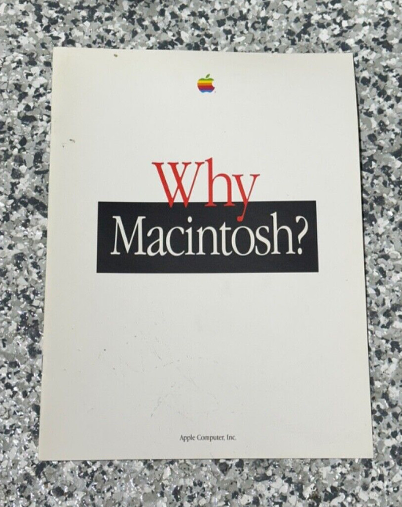 Apple Computer 1996 "Why Macintosh?" Promotional Ad Brochure