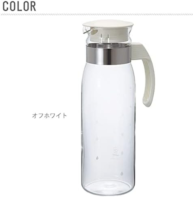 Slim Water Jug, 1400Ml, White