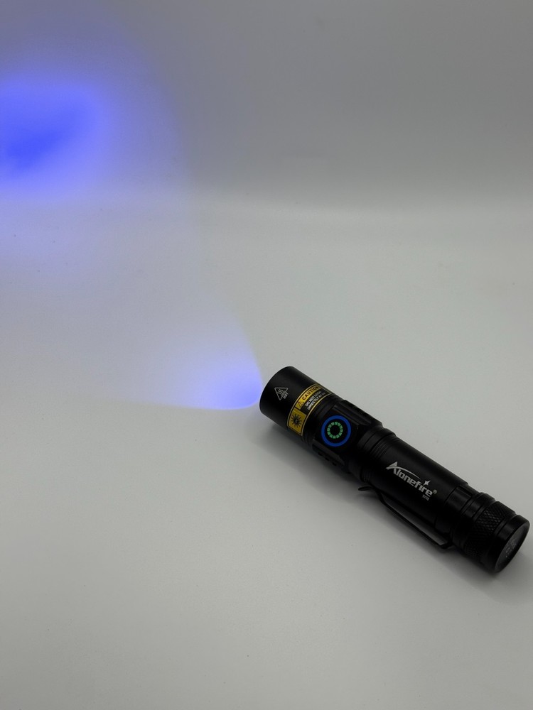 365nm uv flashlight rechargeable usb c