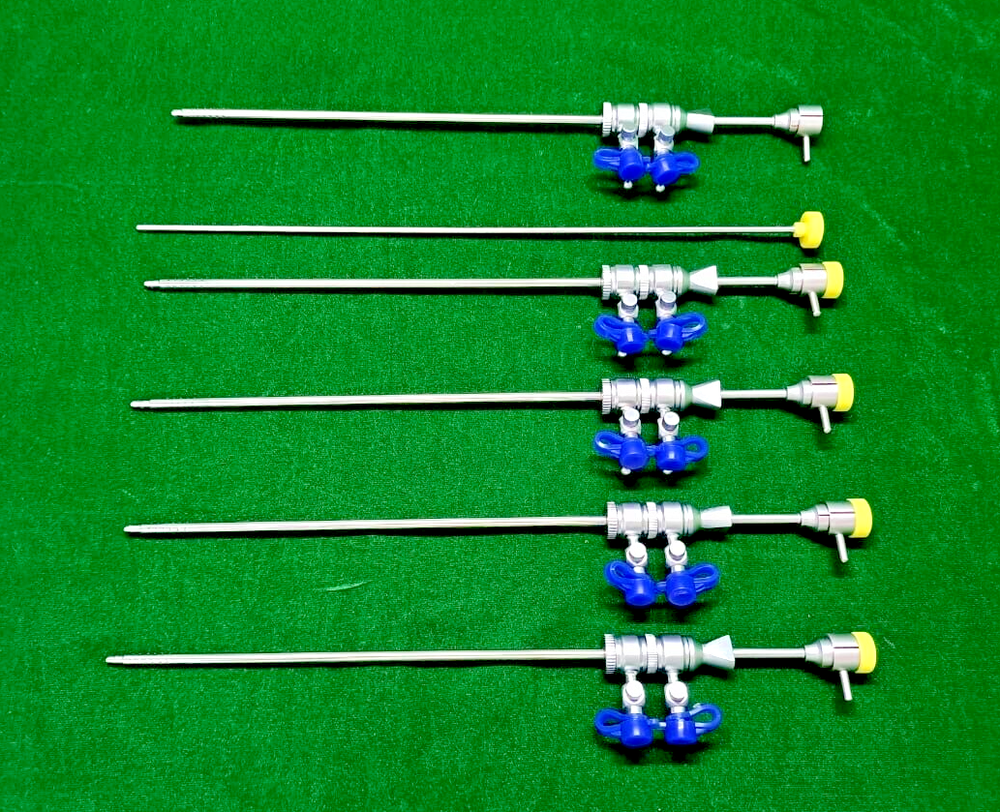 5pc Hysteroscopy Diagnostic Sheath 2.9mm Double Channel Reusable Instruments