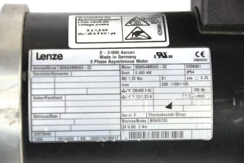 LENZE SDSGABR063-22 Motor