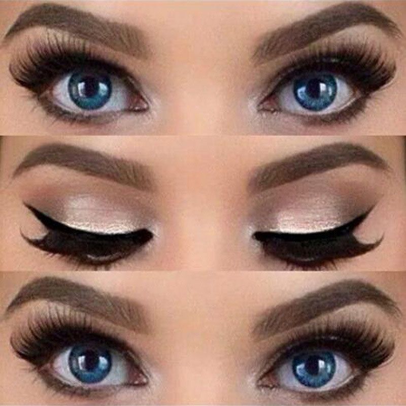 Winged Eyeliner Stencil-Template Shaping Tools Eyebrows Card Eye Makeup Tool 2PC