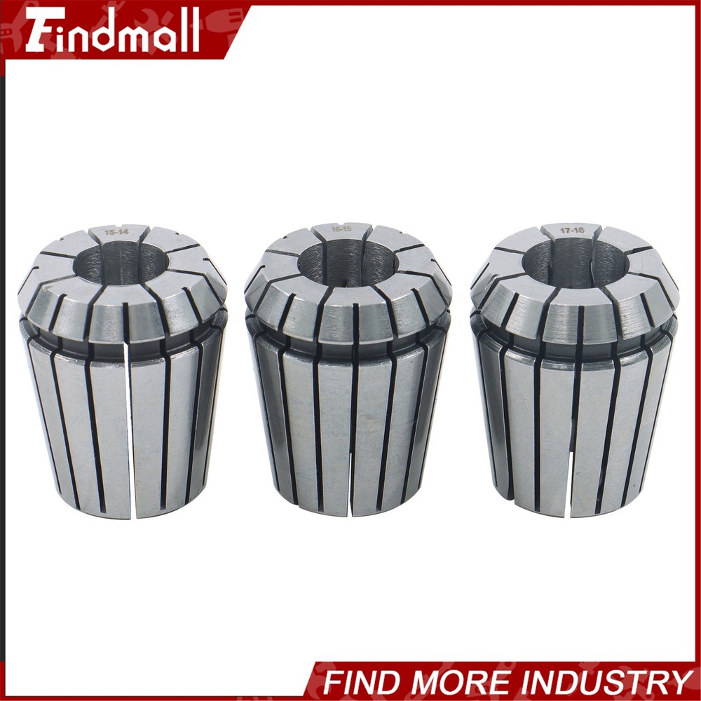 Findmall ER32 Collet Set 18 Pack for MT3 Spindle M12 Thread Spring Collets