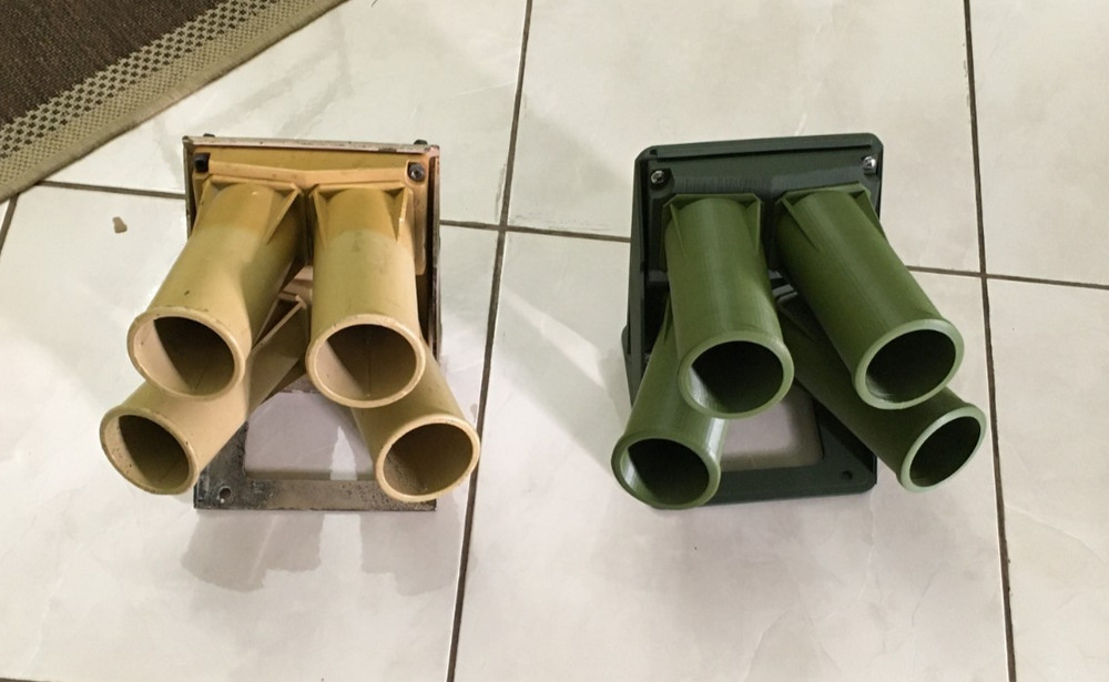 Humvee LVOSS 3D replica with 3D bracket