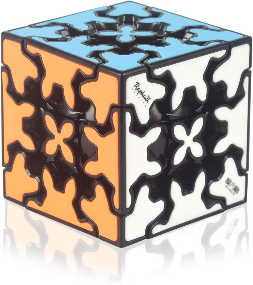 Gear Cube 3X3 with Three-Dimensional Gear Structure, Embedded Tile Design Magic