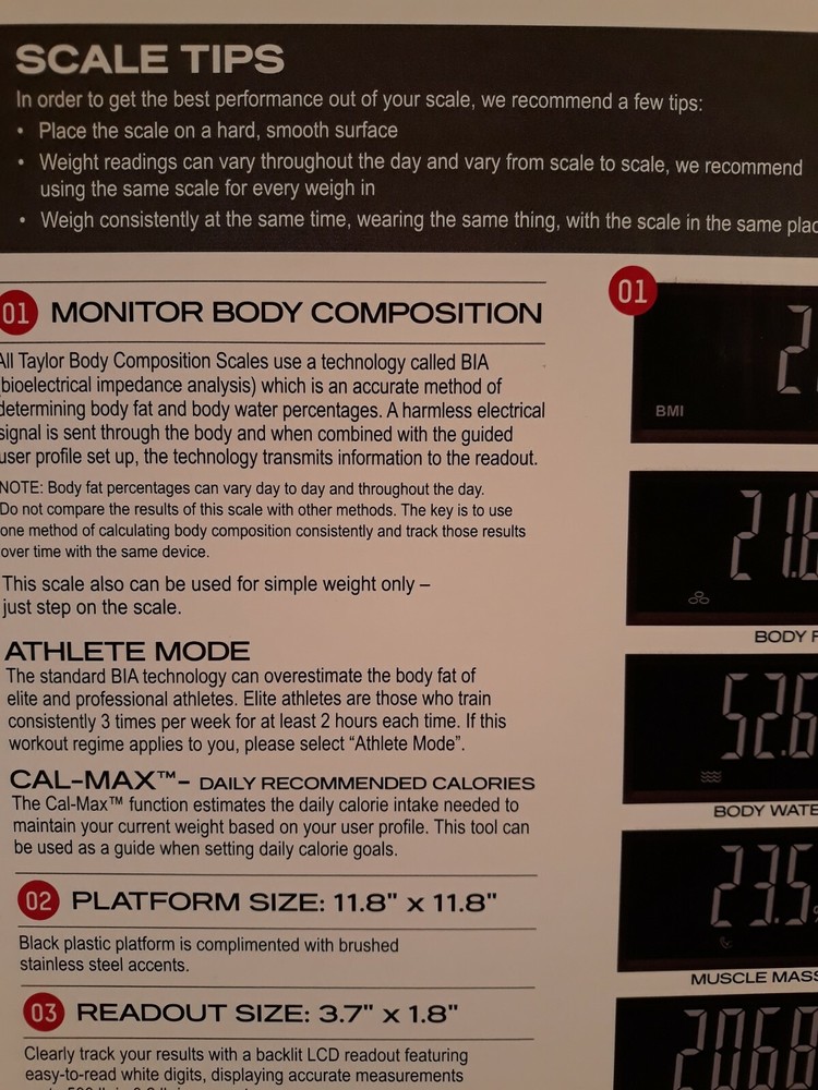 Taylor Body Composition Scale