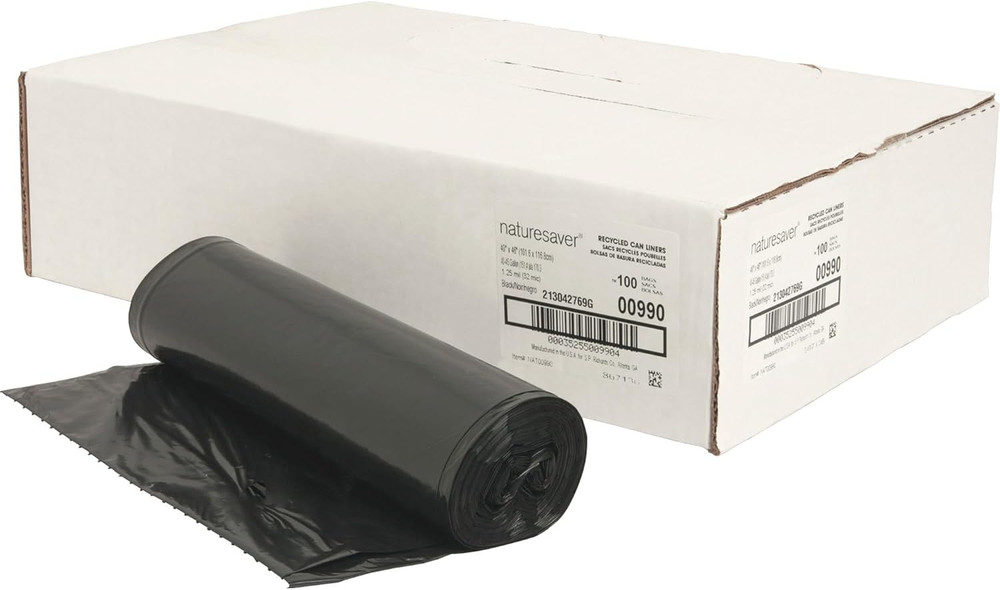 Black Low-Density Recycled Can Liners