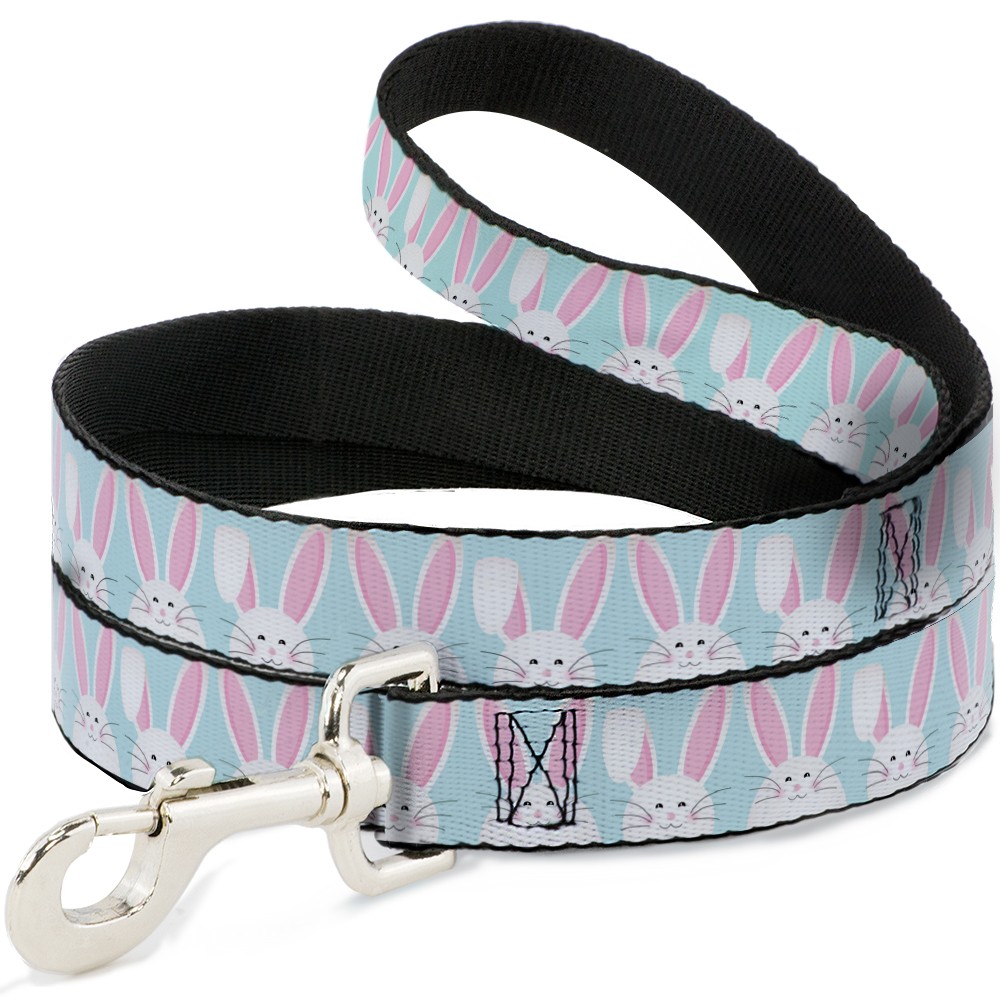 Dog Leash Easter Bunnies Smiling Sky Blue