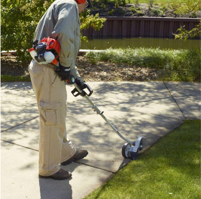 Curved Shaft Edger Attachment Adjustable Cutting Depth Attachments Capable