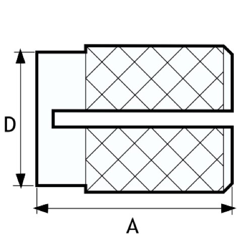 M8 X 12.6 BANC-LOK INSERT FOR PLASTIC BRASS