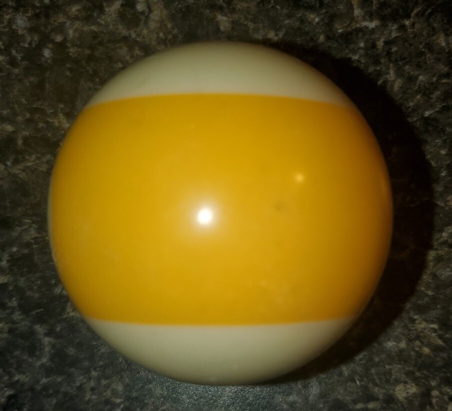 Replacement Regulation Pool Ball 9 Striped Yellow