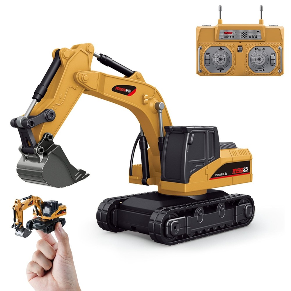 BRRRRT 1/64 Full Proportion Remote Control Excavator,Remote Control Construct...