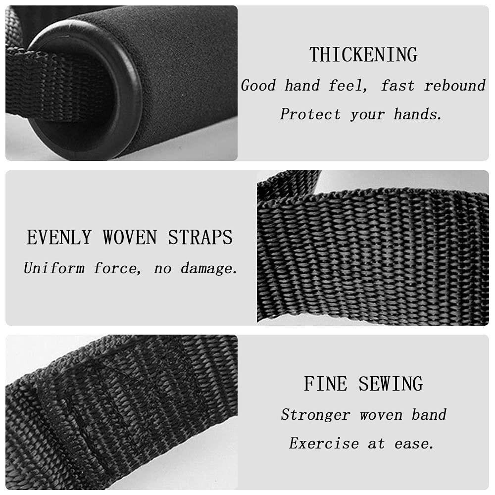 4PCS/1set Exercise Resistance Bands Handle Set, Workout Bands with Handles, H...