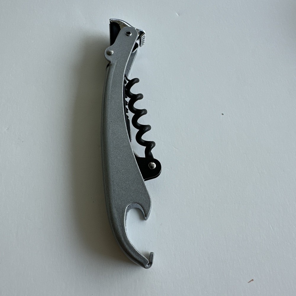 Euro-Pull Double-Hinged Wine Corkscrew & Bottle Opener Lemon Knife Europull