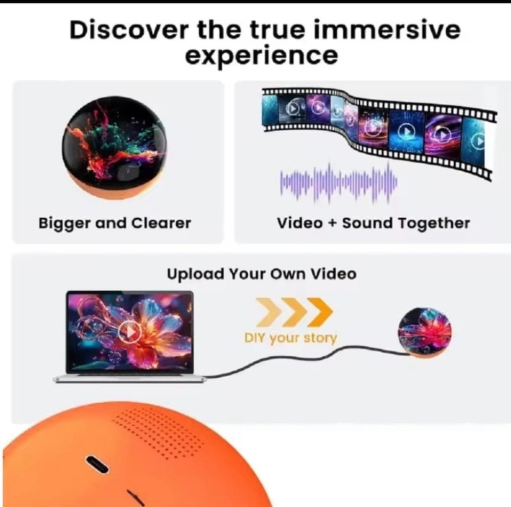 3D Holograma Video  Ball
