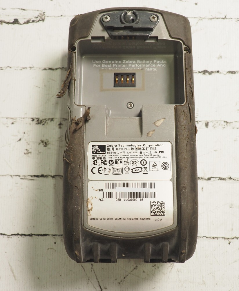 ZEBRA QL220 PLUS MOBILE THERMAL TICKET PRINTER Q2D-LUGA0000-03