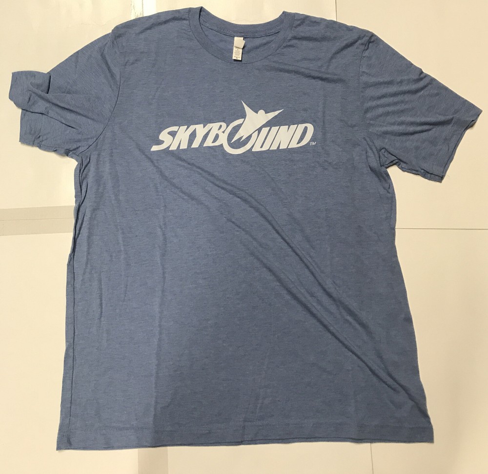 TWD Skybound Comics Logo Shirt Size XL Light Blue