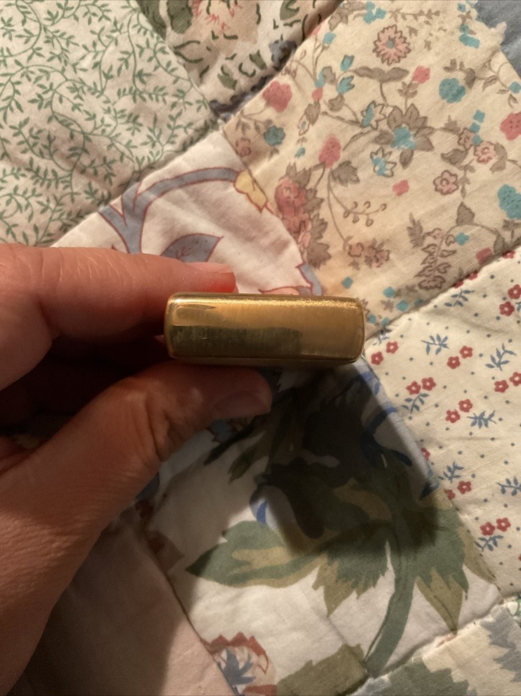 Zippo Solid Pocket Lighter, Brushed Brass with Solid Brass 204-000249