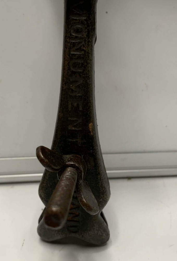 Vintage Monument Pipe Clamp plumbers mate