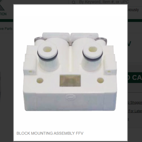 BLOCK MOUNTING ASSEMBLY FFV # 48280
