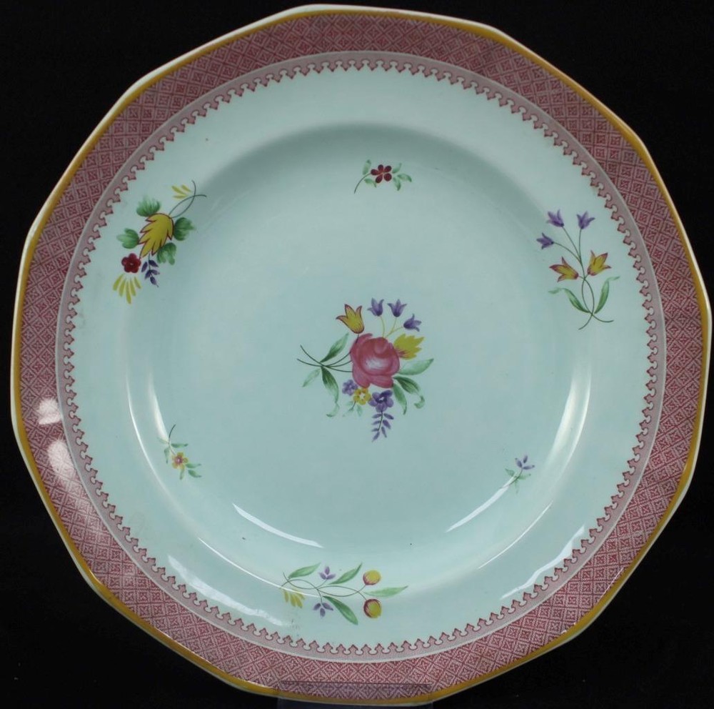 Adams Lowestoft Four Piece Assortment Current Modern Backstamp