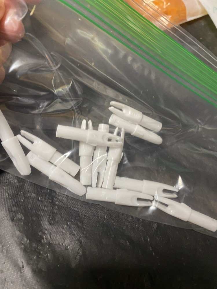 Bohning Archery S Nocks - 12 Pack - White